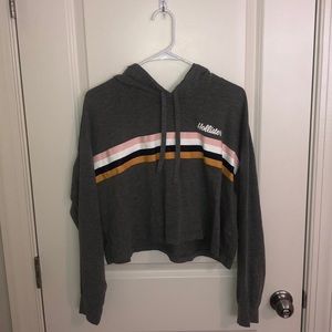 cropped lightweight hoodie